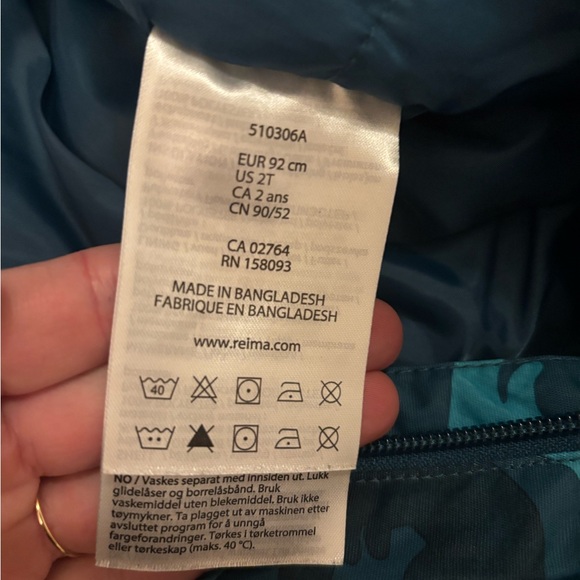 Blue Otter print Hooded Snowsuit - Picture 4 of 9